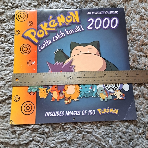 Pokemon vintage year 2000 memorabilia calendar - Picture 7 of 7